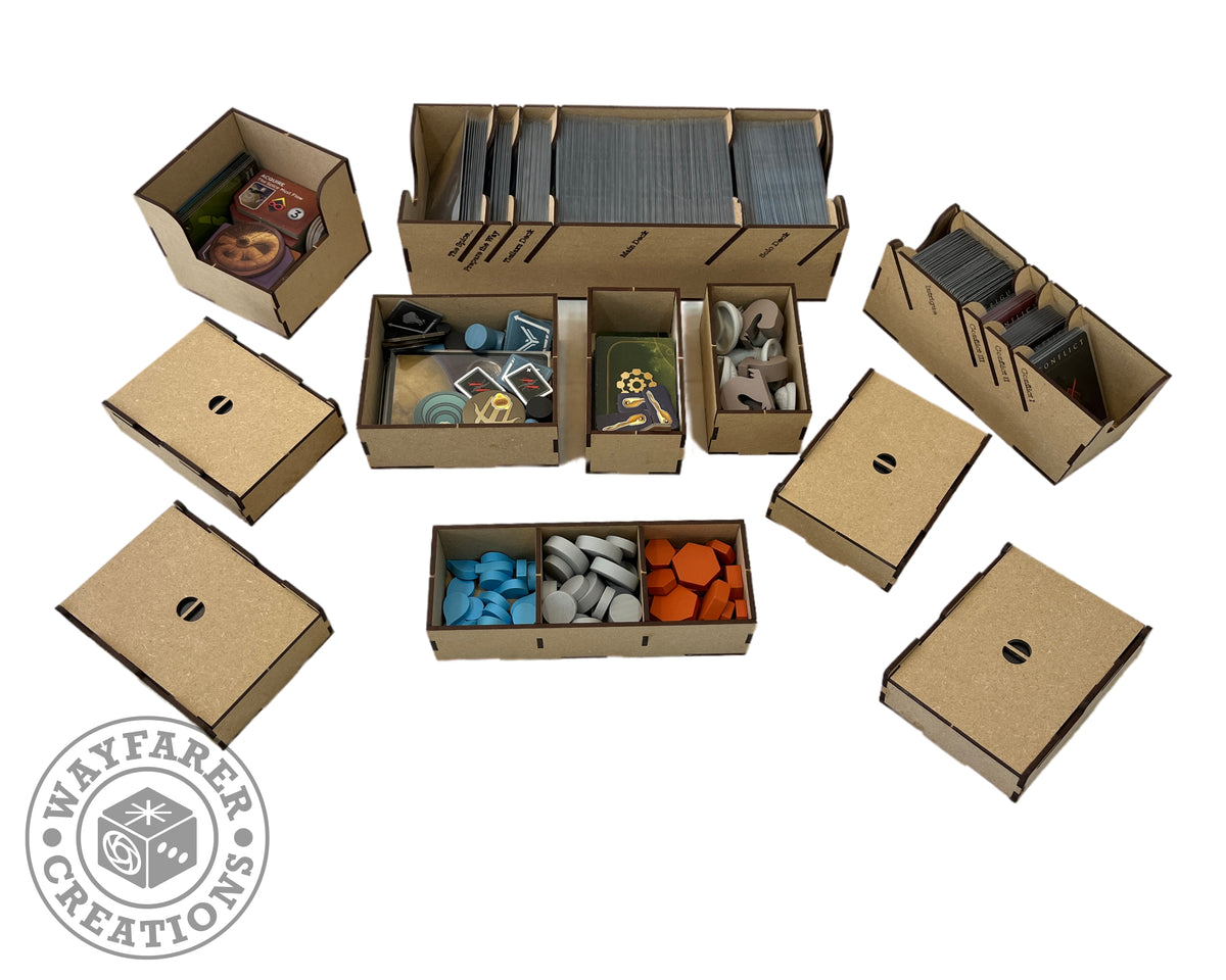 dune uprising card sleeves Dune Imperium Uprising Board Game Organizer Insert – Wayfarer Creations