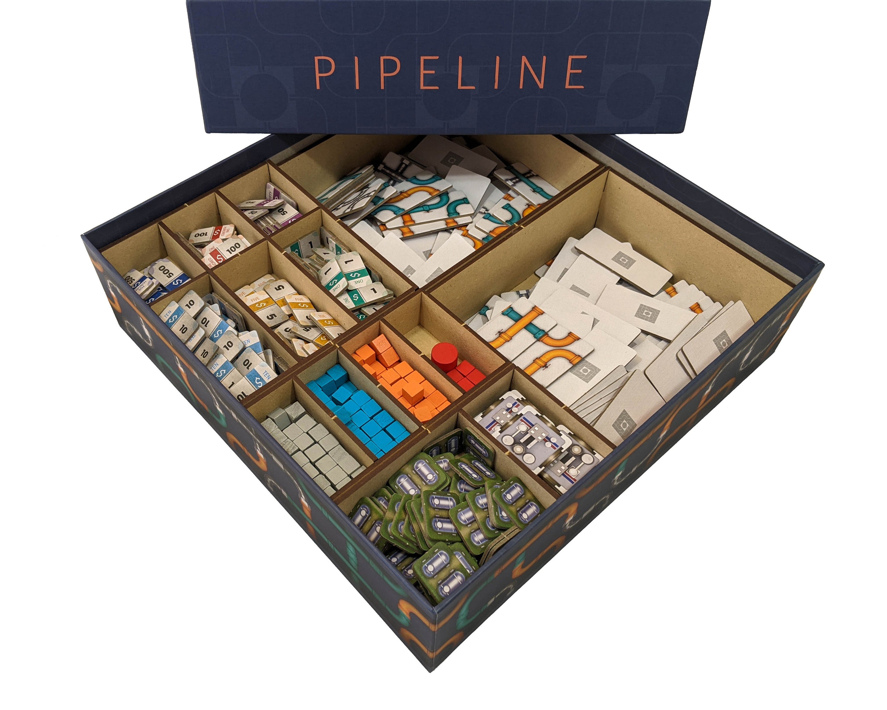 Pipeline Board Game Organizer Insert – Wayfarer Creations