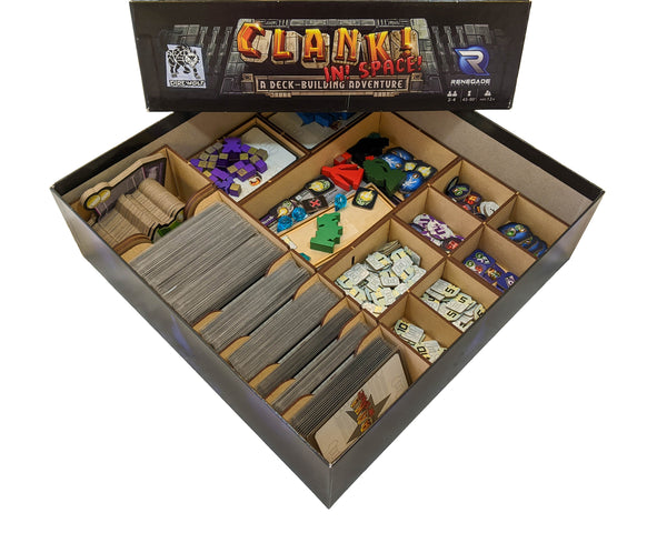card sleeves for clank Clank! In! Space! Board Game Organizer Insert